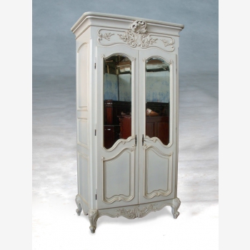 indonesia furniture Armoire French 2 Doors Mirror Front